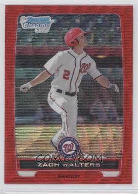 2012 Bowman - Chrome Prospects - Redemption Refractor Red Wave #BCP41 - Zach Walters /25