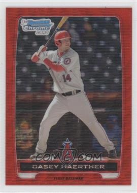 2012 Bowman - Chrome Prospects - Redemption Refractor Red Wave #BCP53 - Casey Haerther /25