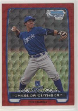 2012 Bowman - Chrome Prospects - Redemption Refractor Red Wave #BCP58 - Cheslor Cuthbert /25
