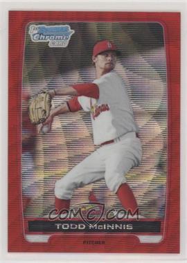2012 Bowman - Chrome Prospects - Redemption Refractor Red Wave #BCP63 - Todd McInnis /25
