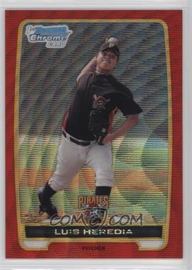 2012 Bowman - Chrome Prospects - Redemption Refractor Red Wave #BCP70 - Luis Heredia /25