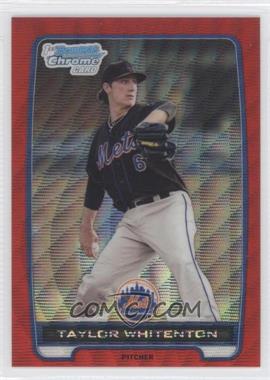 2012 Bowman - Chrome Prospects - Redemption Refractor Red Wave #BCP81 - Taylor Whitenton /25