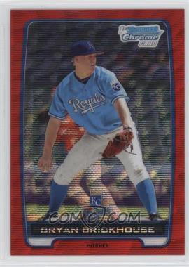 2012 Bowman - Chrome Prospects - Redemption Refractor Red Wave #BCP84 - Bryan Brickhouse /25