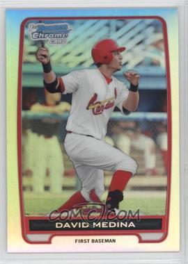 2012 Bowman - Chrome Prospects - Refractor #BCP61 - David Medina /500