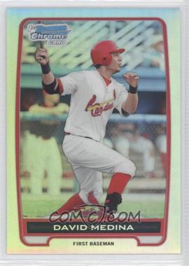 2012 Bowman - Chrome Prospects - Refractor #BCP61 - David Medina /500