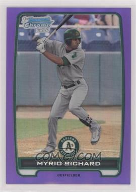 2012 Bowman - Chrome Prospects - Retail Purple Refractor #BCP2 - Myrio Richard /199 [EX to NM]