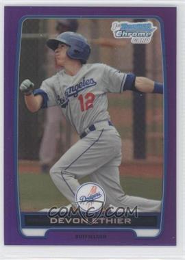 2012 Bowman - Chrome Prospects - Retail Purple Refractor #BCP35 - Devon Ethier /199