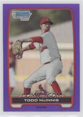 2012 Bowman - Chrome Prospects - Retail Purple Refractor #BCP63 - Todd McInnis /199