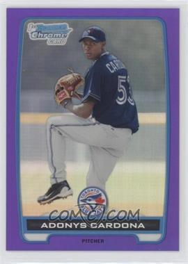 2012 Bowman - Chrome Prospects - Retail Purple Refractor #BCP7 - Adonys Cardona /199