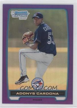 2012 Bowman - Chrome Prospects - Retail Purple Refractor #BCP7 - Adonys Cardona /199