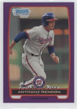 2012 Bowman - Chrome Prospects - Retail Purple Refractor #BCP88 - Anthony Rendon /199