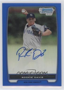 2012 Bowman - Chrome Prospects Autographs - Blue Refractor #BCP43 - Rookie Davis /150
