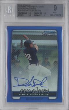 2012 Bowman - Chrome Prospects Autographs - Blue Refractor #BCP99 - Dante Bichette Jr. /150 [BGS 9 MINT]