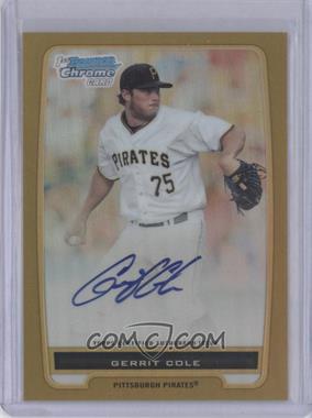 2012 Bowman - Chrome Prospects Autographs - Gold Refractor #BCP86 - Gerrit Cole /50