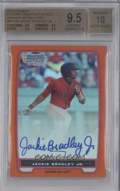 2012 Bowman - Chrome Prospects Autographs - Orange Refractor #BCP66 - Jackie Bradley Jr. /25 [BGS 9.5 GEM MINT]