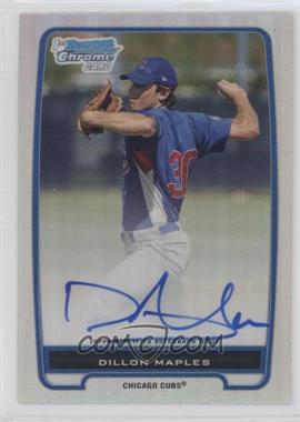 2012 Bowman - Chrome Prospects Autographs - Refractor #BCP75 - Dillon Maples /500