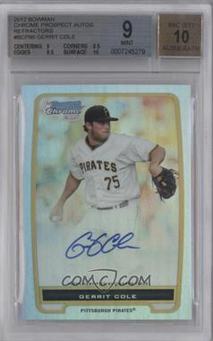 2012 Bowman - Chrome Prospects Autographs - Refractor #BCP86 - Gerrit Cole /500 [BGS 9 MINT]