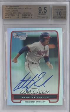 2012 Bowman - Chrome Prospects Autographs - Refractor #BCP88 - Anthony Rendon /500 [BGS 9.5 GEM MINT]