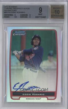 2012 Bowman - Chrome Prospects Autographs - Refractor #BCP9 - Eddie Rosario /500 [BGS 9 MINT]