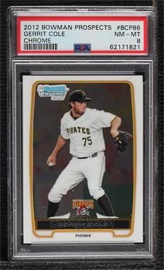 2012 Bowman - Chrome Prospects #BCP86 - Gerrit Cole [PSA 8 NM‑MT]