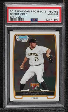 2012 Bowman - Chrome Prospects #BCP86 - Gerrit Cole [PSA 8 NM‑MT]