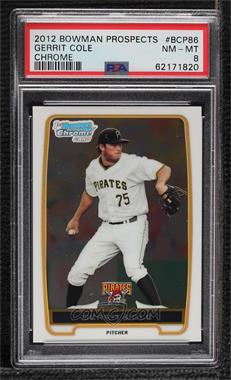 2012 Bowman - Chrome Prospects #BCP86 - Gerrit Cole [PSA 8 NM‑MT]