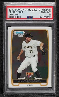 2012 Bowman - Chrome Prospects #BCP86 - Gerrit Cole [PSA 8 NM‑MT]