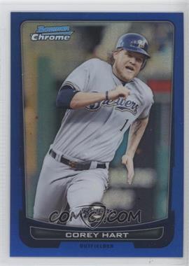 2012 Bowman Chrome - [Base] - Blue Refractor #101 - Corey Hart /250