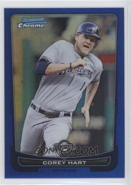 2012 Bowman Chrome - [Base] - Blue Refractor #101 - Corey Hart /250