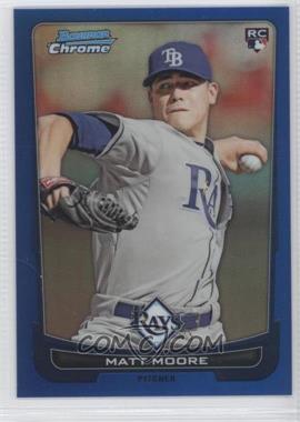 2012 Bowman Chrome - [Base] - Blue Refractor #108 - Matt Moore /250