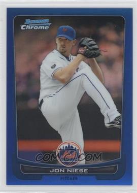 2012 Bowman Chrome - [Base] - Blue Refractor #130 - Jonathon Niese /250