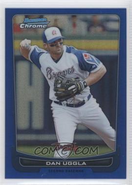 2012 Bowman Chrome - [Base] - Blue Refractor #142 - Dan Uggla /250