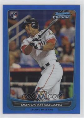 2012 Bowman Chrome - [Base] - Blue Refractor #148 - Donovan Solano /250