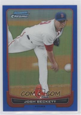 2012 Bowman Chrome - [Base] - Blue Refractor #15 - Josh Beckett /250 [EX to NM]