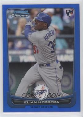 2012 Bowman Chrome - [Base] - Blue Refractor #177 - Elian Herrera /250