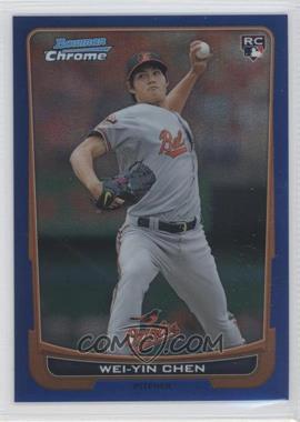 2012 Bowman Chrome - [Base] - Blue Refractor #185 - Wei-Yin Chen /250