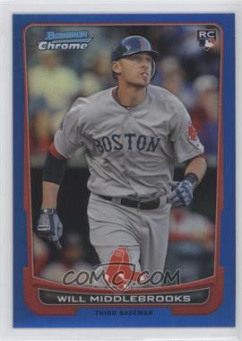 2012 Bowman Chrome - [Base] - Blue Refractor #189 - Will Middlebrooks /250