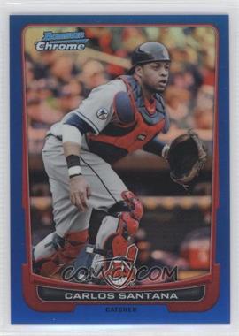 2012 Bowman Chrome - [Base] - Blue Refractor #51 - Carlos Santana /250