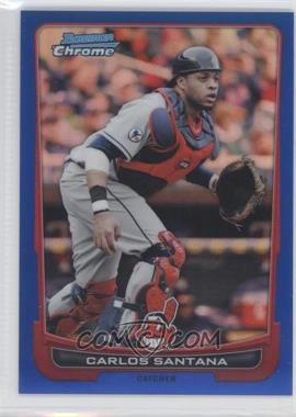 2012 Bowman Chrome - [Base] - Blue Refractor #51 - Carlos Santana /250