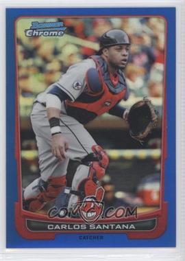 2012 Bowman Chrome - [Base] - Blue Refractor #51 - Carlos Santana /250