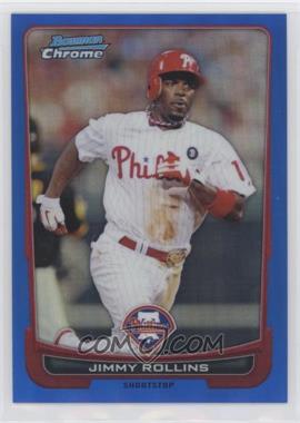 2012 Bowman Chrome - [Base] - Blue Refractor #65 - Jimmy Rollins /250