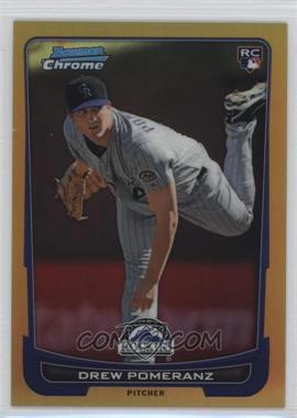 2012 Bowman Chrome - [Base] - Gold Refractor #150 - Drew Pomeranz /50