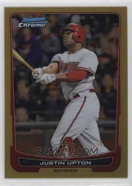 2012 Bowman Chrome - [Base] - Gold Refractor #183 - Justin Upton /50