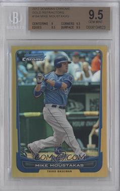 2012 Bowman Chrome - [Base] - Gold Refractor #194 - Mike Moustakas /50 [BGS 9.5 GEM MINT]