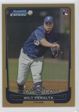 2012 Bowman Chrome - [Base] - Gold Refractor #199 - Wily Peralta /50