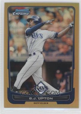 2012 Bowman Chrome - [Base] - Gold Refractor #48 - B.J. Upton /50