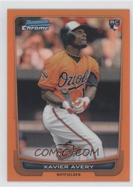 2012 Bowman Chrome - [Base] - Orange Refractor #74 - Xavier Avery /25