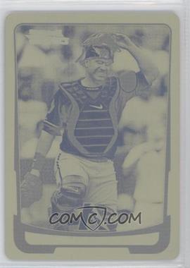 2012 Bowman Chrome - [Base] - Printing Plate Yellow #219 - Miguel Montero /1