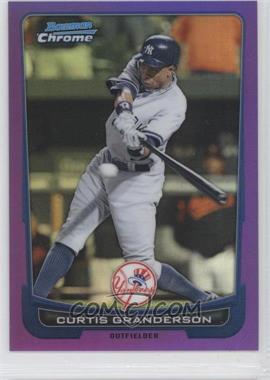 2012 Bowman Chrome - [Base] - Purple Refractor #103 - Curtis Granderson /199