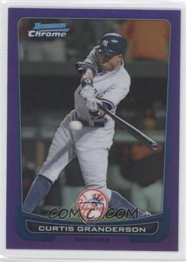 2012 Bowman Chrome - [Base] - Purple Refractor #103 - Curtis Granderson /199